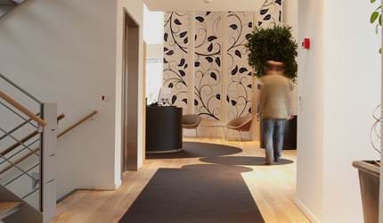 fraster, filt, Plus, felt, uldfilt, akustik, udsmykning, indretning, design, akustik panel, lyddæmpning, twister, akustik panel, filtfarver, dekoration